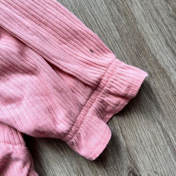 SO Brand Women's Pink Crop-top blouse with ribbed design size small - Picture 3 of 5